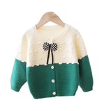 Kid Girls Bow Cardigan Sweaters Top
