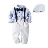 Autumn Baby Boy Gentleman Long Sleeve Formal 4 Pcs Suit