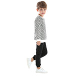 Kid Baby Boy Leisure Suit Printed Long Sleeve Fashionable 2 Pcs Sets