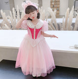 Kid Girl Frozen Aisha Long Sleeve Princess Dress