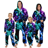 Family Matching Parent-child Long Sleeve Loose Digital Printing Pajamas