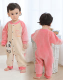 Baby Boy Girl Autumn Winter Bodysuit Plus Fleece Plus Thick Romper