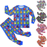 Kid Boy Game Middle School Long Sleeve Pajamas Set