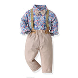 Kid Baby Boy Suit  Long Sleeves Print Fashion 2 Pcs Sets