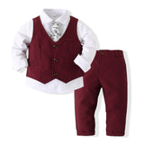 Kid Baby Boy Gentleman Suits 2 Pcs Sets