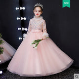 Kid Baby Girls Sequins Evening Princess Wedding Dress