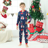Parent-child Family Matching Christmas One-piece Pajamas
