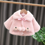 Baby Girl Cape Cute Little Strawberry Coat