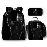 Kid Black Leopard Marvel Schoolbag Panther Diffuse Wei 3 Pcs Set