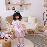 Kid Baby Girl Cartoon Mesh Star Summer Fashion Dresses