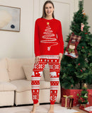 Family Matching Christmas Long Sleeve Cartoon Pajamas