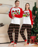 Family Matching Strange Letters Christmas Parent-child Printed Pajama