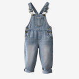 Kids Baby Boy Jeans Summer Short Sleeve Suspender Sets 2 Pcs