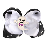 Kid Baby Bow-knot Side Clip Pumpkin Ghost Hairpin