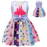 Kid Girl Castle Snow White Cinderella Rapunzel Party Casual Dress