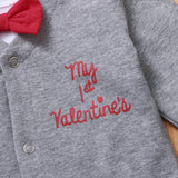 Baby Boy Valentine's Day 2 Pcs Tie Haka 2 Pcs Sets