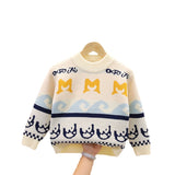 Kid Boy Cute Korean Outer Knit Sweater