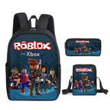 Primary Secondary School Students Roblox Schoolbag 3 Pieces/Lot