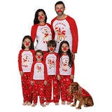 Family Christmas Parent-child Deer Print Pajamas