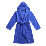 Kid Baby Boy Hooded Long-sleeved Bathrobes Pajamas