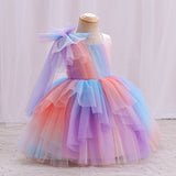 Kid Baby Girls Princess Piano Performance Colorful Dresses