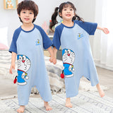 Kid Baby Girl Boy One-piece Short Sleeve Pure Cotton Ultraman Loose Pajamas