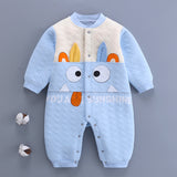 Baby Girl Boy One-piece Autumn Winter Cotton Warm Romper