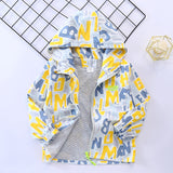 Kid Boys Spring Autumn Outdoor Blazer Trendy Trend Jacket Thin Coat