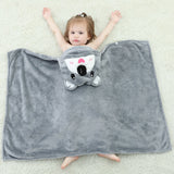 Kid Baby Wrap Cute Animals Blanket Pajamas