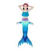 Kid Girl Mermaid Tail Swimwear Beach Bathing Swimsuit