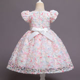 Kid Baby Girl Princess Gauze Flower Dresses