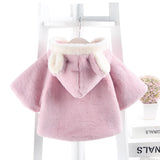 Baby Girl Cape Thickened Windbreak Coat