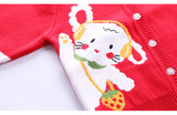 Kid Baby Girls Cardigan Explosive Round Neck Rainbow Autumn Sweaters