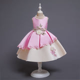 Kid Girl Puffy Princess Host Performance Dress