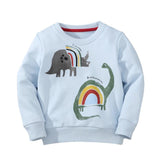 Toddler Boy Blue Dinosaur Print Sweatshirt