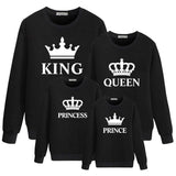 Family Matching Parent-child Long Sleeves King Queen Shirts