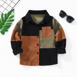 Kid Baby Fashion Color Matching Spot Shirt