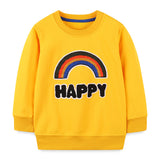 Kid Baby Boys Round Neck Long Sleeves Sweatshirts