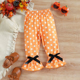 Kid Baby Girl Halloween Autumn Pumpkin Patch Poppy 2 Pcs Sets