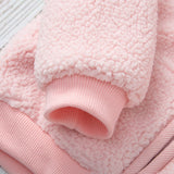 Baby Girl Hooded Jumper Autumn Winter Cute Lamb Wool Zipper Coats