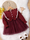 Kid Baby Girls Fall Winter Korean Dresses