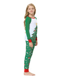 Family Christmas Parent-child Round Neck Long Sleeves Pajamas