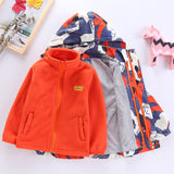 Kid Boys Outerwear 3-in-1 Thick Storm Jacket Outdoor Coats