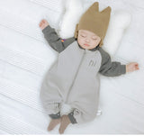 Newborn Baby Warm One-piece Long Sleeve Wool Thick Climbing Rompers
