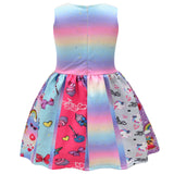 Kid Baby Girls Unicorn Buzz Lightyear Cartoon Print Princess Dresses