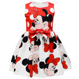 Kid Baby Girl Digital Printed Mickey Mouse Bow Dress
