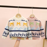 Kid Boy Cute Korean Outer Knit Sweater