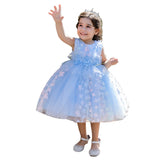 Kid Baby Girl Stereoscopic Flower Wedding Dresses