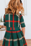 Family Matching Plaid Parent-child Spring Trend Dress