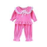 Kid Baby Girl Sleepwear Long Sleeve Homewear Nightgown Pajamas